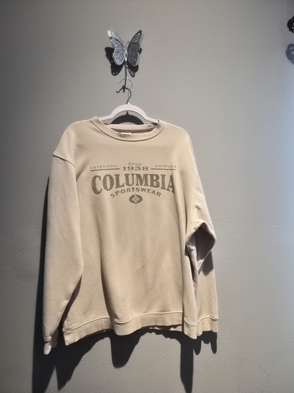 Columbia Men's Cream Logo Sweatshirt